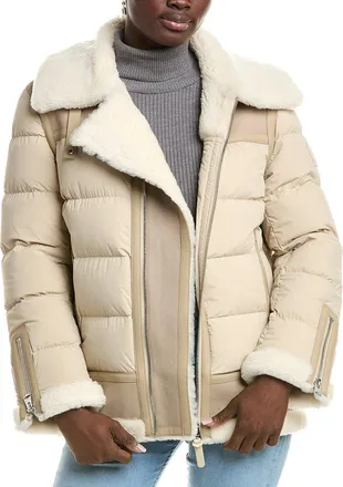 Mackage Vanna Mixed Shearling Down Jacket