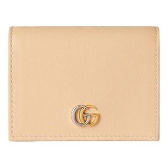 Gucci (WMNS) Gucci GG Marmont Card Case Wallet Light Beige 790055-0QG0G-5701