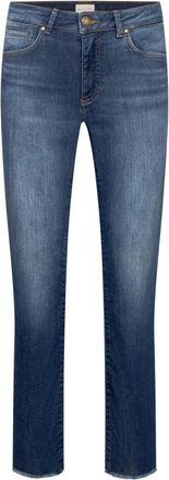 Seductive Jeans, Dames, Blauw, 2Xl, Leer, Slim-fit Jeans