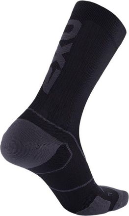 2XU Vectr Cushion Crew Socks in Black/titanium at Nordstrom, Size X-Large