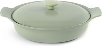 Berghoff Sart&eacute;n honda con tapa hierro fundido verde 28 cm