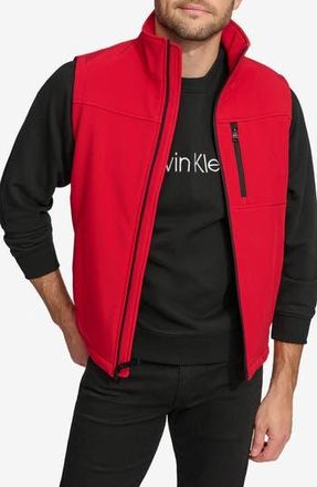 Calvin Klein Softshell Fleece Vest in Red at Nordstrom Rack, Size Xx-Large