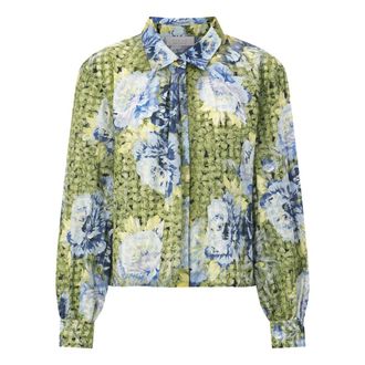 Rich & Royal Printed Blouse - Dames - Overhemden - Veelkleurig - S - Katoen - Overhemden