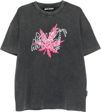 Palm Angels T-shirt - Heren - T-shirts - Grijs - XL - Tops