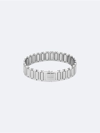 Calvin Klein Mens Minimal Link Bracelet - Metallic - OS