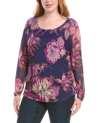 Tahari by ASL Tahari Asl Plus Mesh T-Shirt