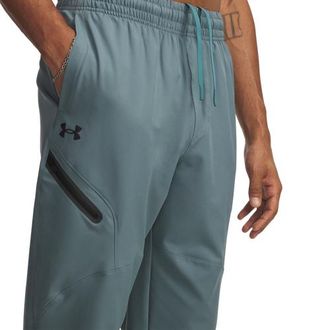Under Armour Mens Unstoppable Woven Joggers - Black/Jasper Blue