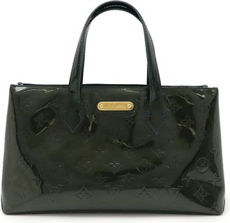 Louis Vuitton Blue Infini Monogram Vernis Handbag Tote Bag (Pre-Owned)