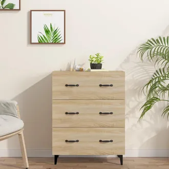 vidaXL Vidaxl - Aparador De Madera De Ingenier&iacute;a Roble Sonoma 69,5x34x90 Cm