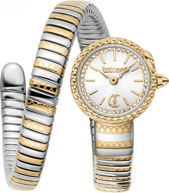 Just Cavalli Womens JC1L351M0055 Ladies Signature Snake Sirena Watch - Gold