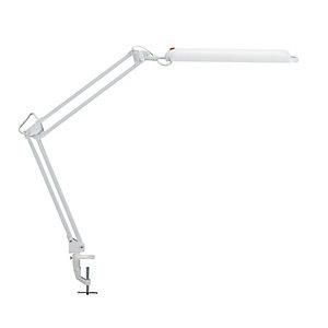 Maul L&aacute;mpara De Escritorio Metal / Ku.white H.max.450mm Con Pinza De Mesa Con Led