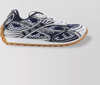Bottega Veneta silver mesh orbit sneakers
