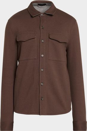 Vince Men & apos;s Solid 4-Pocket Shirt Jacket
