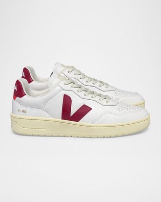 Veja V 90 Colorblock Low-Top Sneakers