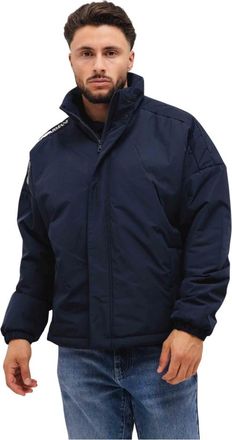 Emporio Armani Jassen, Heren, Blauw, S, Leer, 6Dpb 04 Bomber Jacket