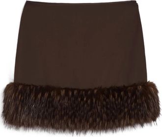 Apparis Meadow mini skirt - Marrone