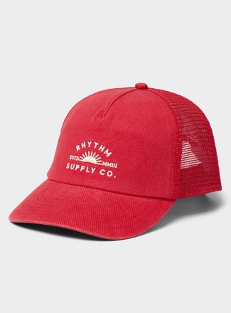 Rhythm Womens Corduroy trucker cap