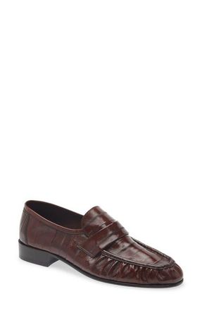 The Row Soft Eelskin Loafer in Light Brown at Nordstrom, Size 6.5Us