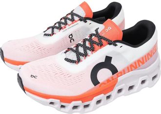 On Mens Cloudmonster 2 Sneaker, Undyed/Flame, 11.5 UK