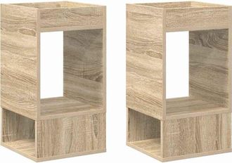 vidaXL Mesa Auxiliar 2 Uds. Roble Sonoma 30 X 30 X 56 Cm Vidaxl