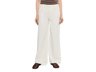 Liverpool L.A. 30 Weekender Mid-Rise Wide Leg Jeans Womens Jeans White : 12 30, Denim