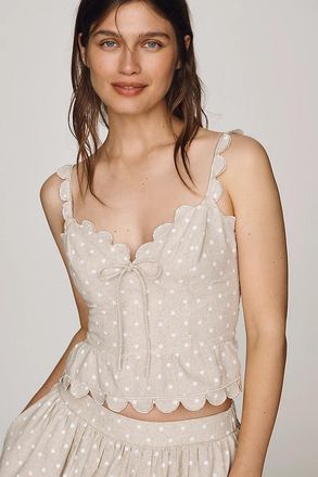 En Saison Elise Peplum Tank Top