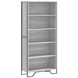 vidaXL Vidaxl - Book Cabinet Grey Sonoma 80x31x169 cm Engineered wood