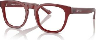 Ferrari 51mm Round optical glasses in Red at Nordstrom