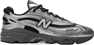 New Balance Mens bm1000v1 Fresh Foam Walking Shoe, Silver Metallic/Green, 4