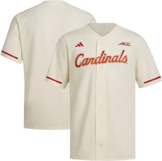 adidas Mens adidas Cream Louisville Cardinals Replica Baseball Jersey at Nordstrom, Size Medium