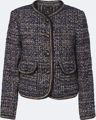 Etro Chaqueta de tweed en mezcla de lana