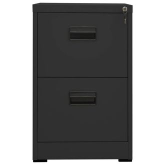 Berkfield Home Filing Cabinet Anthracite 46x62x72.5 cm Steel in Charcoal