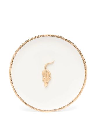 Les-Ottomans Golden Animals plate (30cm) - White