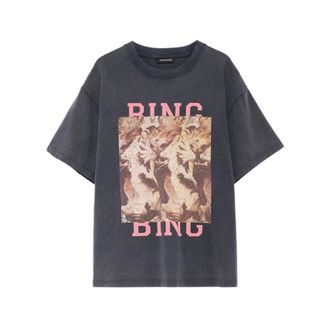 Anine Bing Tops, Dames, Grijs, M, Katoen, Cade Tee