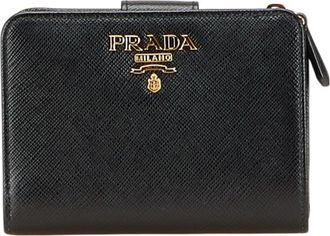 Prada Black Leather Wallet (Bi-Fold) (Pre-Owned)