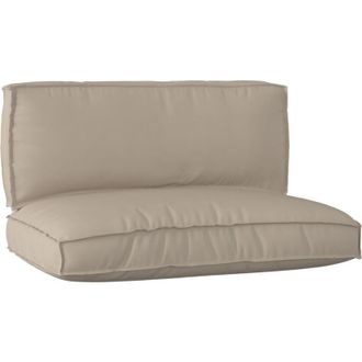 vidaXL Pallet Cushion Set 2 pcs Taupe Oxford fabric vidaXL
