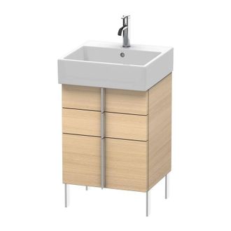 Duravit Duravit Vero Air Mueble De Pared 48,4 X 43,1 Cm, 2 Cajones, 1 Extra&iacute;ble, Para Vero Air 235050, Color (frente/cuerpo): Roble Mediterr&aacute;neo Chapa De Made