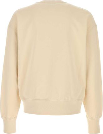 Alexander McQueen Mens Print Sweatshirt Beige Tcotton Rcotton Relastan Sweater