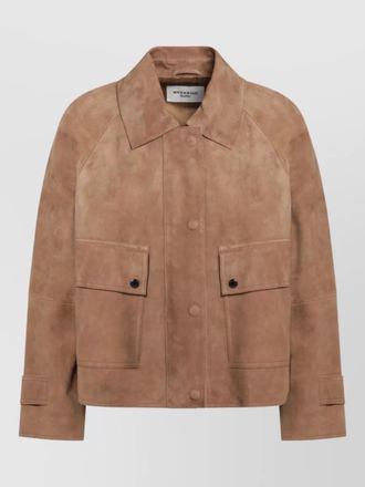 Max Mara leather biker jacket