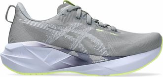 Asics Womens Novablast 5 Running Shoes In Gravel/blue Fade