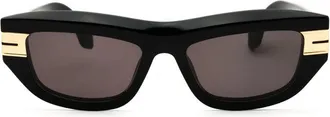 Palm Angels PERI10ECLAIRE0907 Gold-Trimmed Acetate Sunglasses - Black