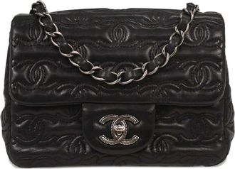 Chanel Borsa a spalla Classic Flap mini 2016-2017 - Nero