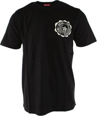 Diesel T-shirt - Heren - T-shirts - Zwart - L - Katoen - Tops