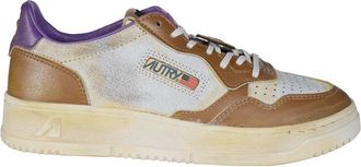 Autry Sup Vint Low - Dames - Sneakers - Bruin - 38 EU - Leer - Schoenen