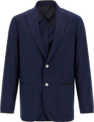 Barba Jim 2 Blazer - Heren - Blazers - Blauw - 3XL - Wol - Jassen
