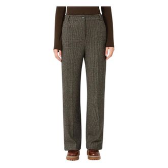 Max Mara Wkdorata Broek - Dames - Broeken - Bruin - Maat: M Katoen