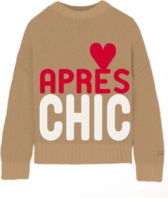 MC2 Saint Barth Truien & Vesten, Dames, Beige, S, Kyla Apres Chic Sweatshirt