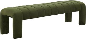 Safavieh Couture Bellissima Channel Tufted Bench