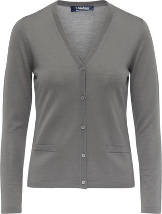 Max Mara Kenya Stijlvolle Jurk - Dames - Vesten - Grijs - M - Truien & Vesten