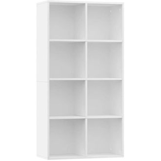 vidaXL Book Cabinet/Sideboard White 66x30x130 cm Engineered Wood Vidaxl